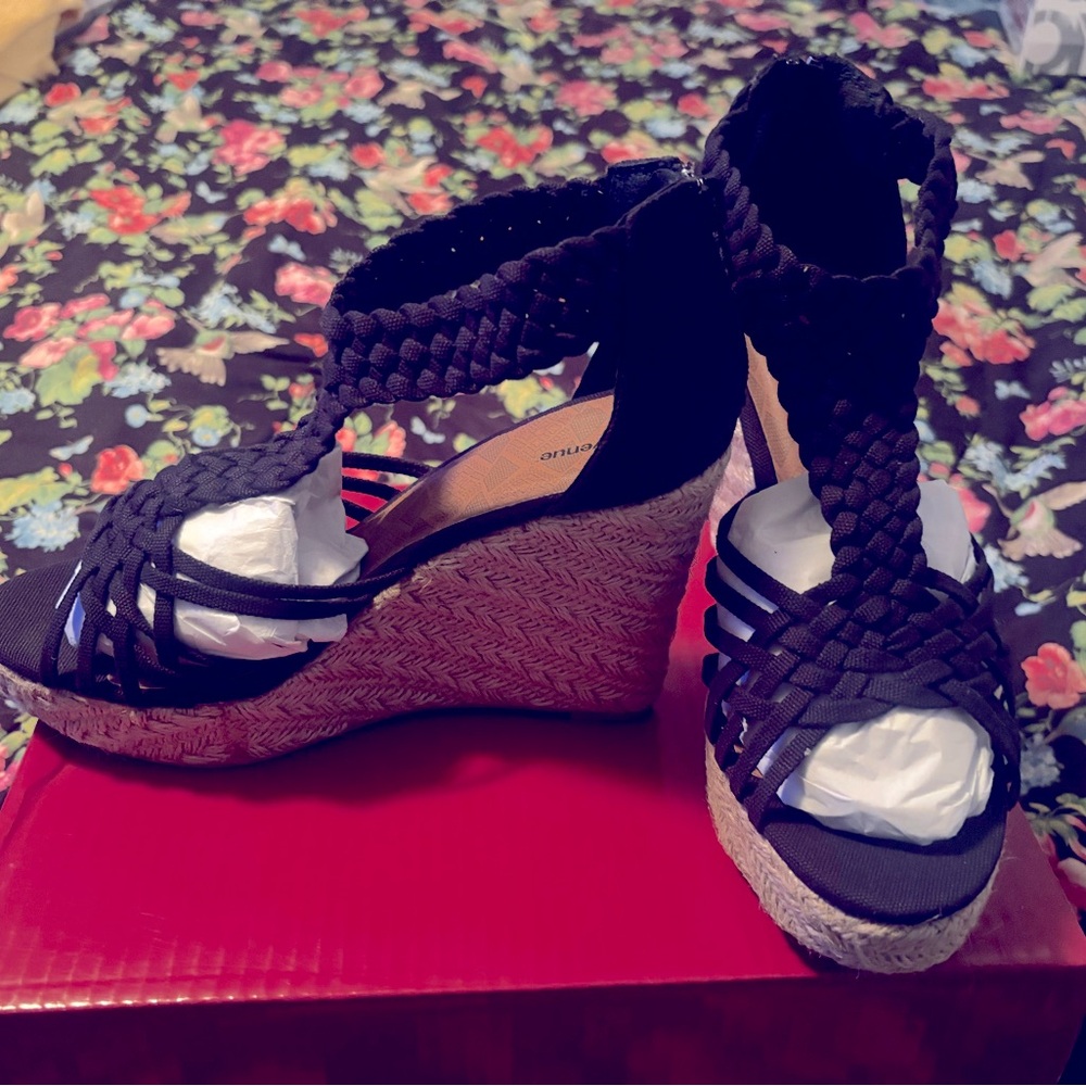 Platform sandals brand new never worn in box
